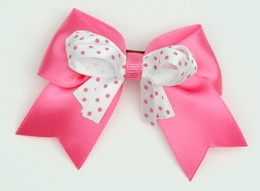 Dot D pink / white-pink dot cute clean