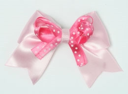 Dot L pink / D pink-white dot cute clean