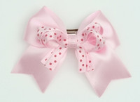 Dot L pink / L pink-D pink dot cute clean