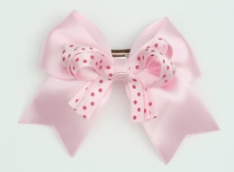 Dot L pink / L pink-D pink dot cute clean