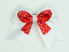 Dot white / red-white dot cute clean