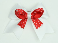 Dot white / red-white dot cute clean