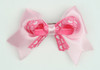 Heart L pink / D pink-white heart cute clean