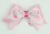 Heart L pink / white-L pink heart cute clean