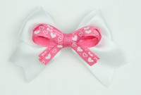 Heart white / D pink-white heart cute clean