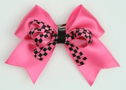 Check D pink / D pink check cute clean