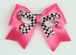 Check D pink / L pink check cute clean