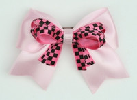 Check L pink / D pink check cute clean