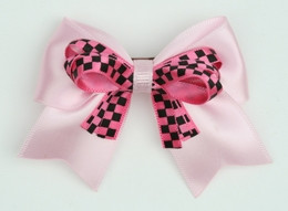 Check L pink / D pink check cute clean