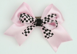 Check L pink / L pink check cute clean