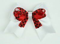 Check white / black-red check cute clean