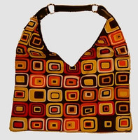 Retro red-yellow V bag Bag