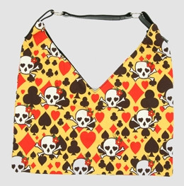 Skull new yellow V bag Bag