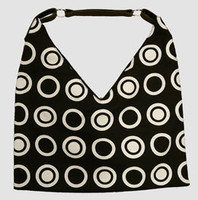 Double dot black V bag Bag