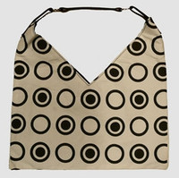 Double dot white V bag bag