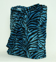 Zebra blue LV large fluffy bag