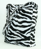 Zebra black-white LV large fluffy bag