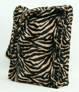 Zebra L brown LV large fluffy bag