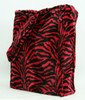Zebra black-red LV large fluffy bag