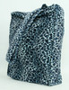 Leopard blue LV large fluffy bag