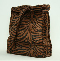 Zebra D-brown LV large fluffy bag