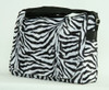 Zebra white LH large fluffy bag