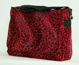 Leopard red LH large fluffy bag