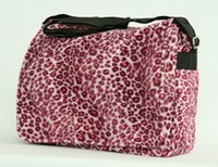Leopard pink LH large fluffy bag
