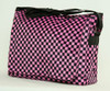 Check pink LH large fluffy bag