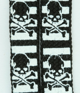 Skull stripe V black-white skull B&W skull
