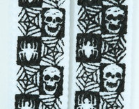 Skull check spiderweb skull B&W skull