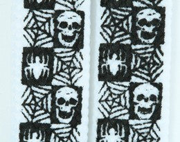 Skull check spiderweb skull B&W skull