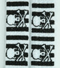 Skull stripe H black-white skull B&W skull