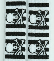 Skull stripe H black-white skull B&W skull