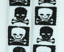 Skull squared white skull B&W skull