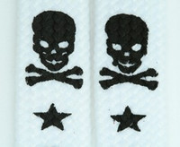 Skull V star white-black skull B&W skull