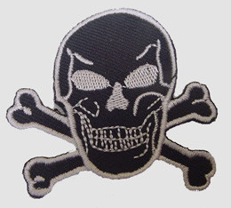 Skull black-white skull big