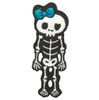 Cute skleteton blue skull big