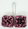 2 dice leopard pink / black 2 dice car accessory