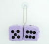 Dice L purple / black 2 dice car accessory