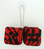 Dice zebra red-black / black 2 dice car accessory