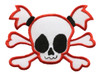 The cutest skull ever with red border
