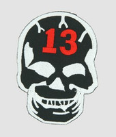 Skull black 13 skull extra big