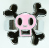 Square pink skull ring