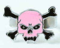 Tooth pink skull ring