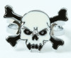 Tooth white skull ring