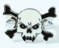 Tooth white skull ring
