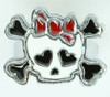 Cute Sk bone white-red skull ring
