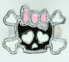 Cute Sk bone Bl-pink skull ring