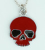 Skull plain red skull necklace